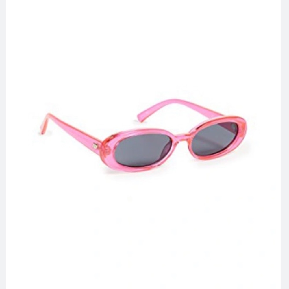 Le Specs Outta Love pink sunglasses